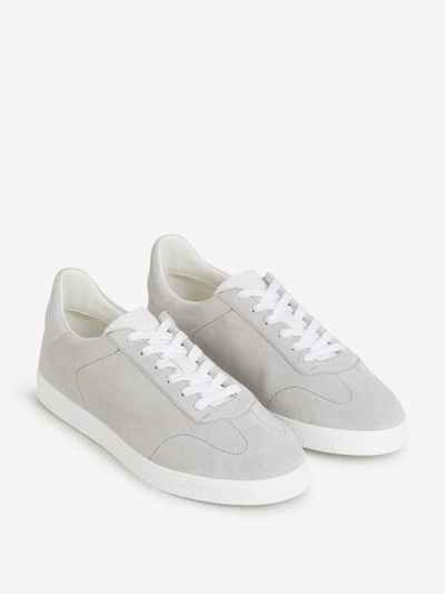 Shop Givenchy Suede Leather Sneakers In Gris Clar