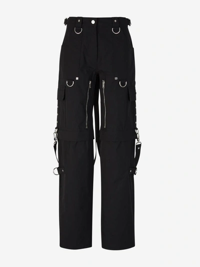 Shop Givenchy Technical Cargo Trousers In Negre