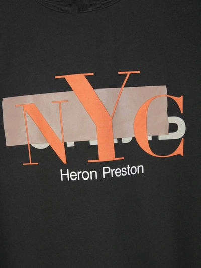 Shop Heron Preston Printed Graphic T-shirt In Negre