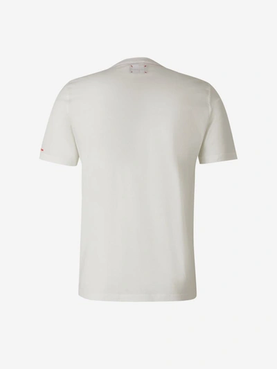 Shop Kiton Plain Cotton T-shirt In Blanc