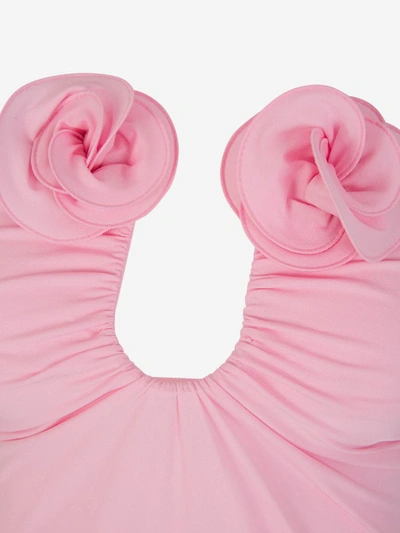 Shop Magda Butrym Floral Maxi Dress In Rosa