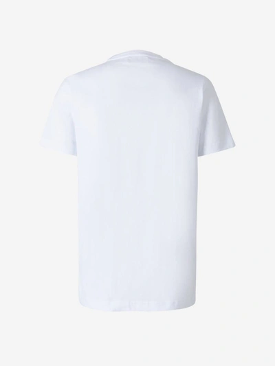 Shop Giuseppe Zanotti Embroidered Logo T-shirt In Blanc