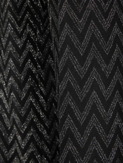 Shop Missoni Zigzag Knit Pants In Negre