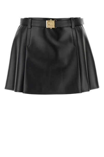 Shop Miu Miu Skirts In Black