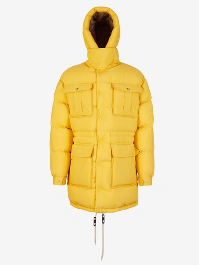 Shop Moncler Genius Padded Hood Jacket In Groc