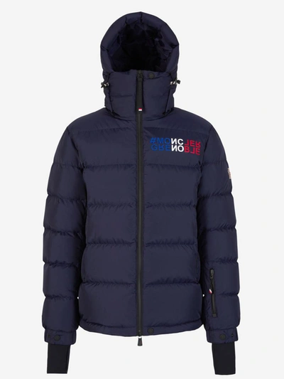 Shop Moncler Grenoble Isorno Padded Jacket In Blau Marí
