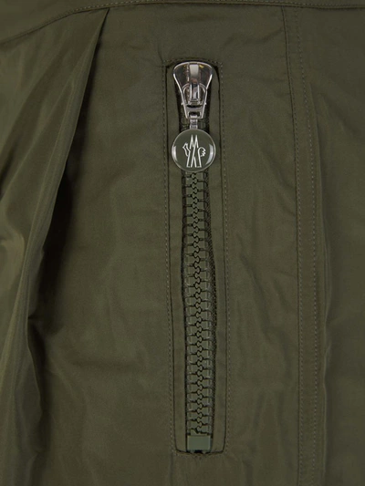 Shop Moncler Technical Cargo Pants In Verd Militar