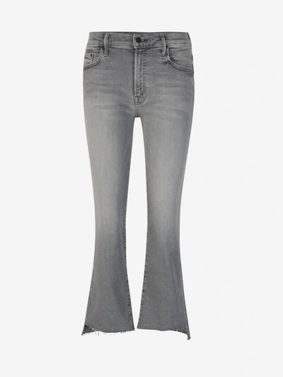 Shop Mother Stretch Jeans In Gris Carbó