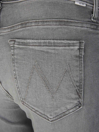 Shop Mother Stretch Jeans In Gris Carbó