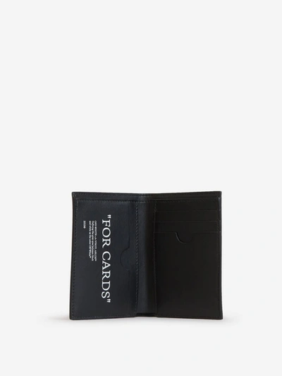 Shop Off-white Quote Bookish Wallet In Negre