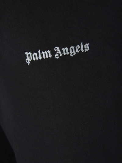 Shop Palm Angels Logo Cotton Joggers In Negre