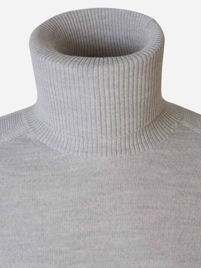 Shop Sease Wool Knitted Sweater In Gris Clar