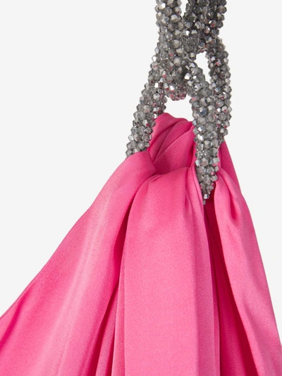 Shop Stella Mccartney Maxi Crystals Dress In Rosa
