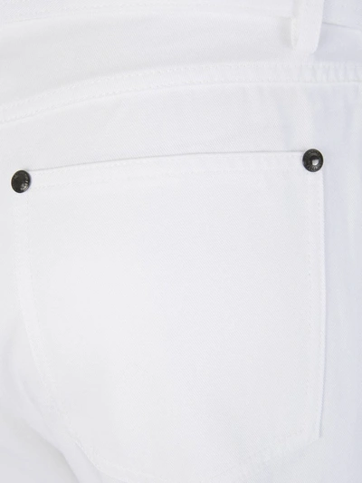 Shop Tom Ford Belt Cotton Jeans In Blanc