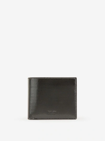 Shop Tom Ford Logo Leather Wallet In Negre