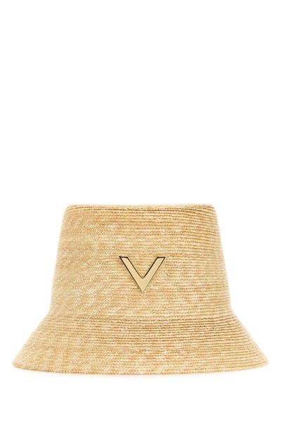 Shop Valentino Garavani Hats And Headbands In Beige O Tan