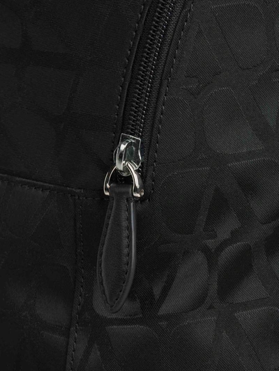 Shop Valentino Garavani Toile Iconographe Backpack In Negre