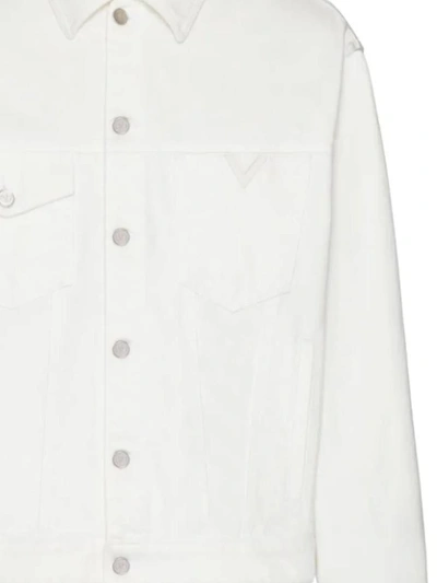 Shop Valentino Jackets In Ivory