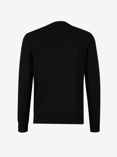 Shop Valentino Monogram Wool Sweater In Negre