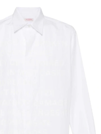 Shop Valentino Shirts In White