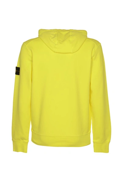 Shop Stone Island Sweaters In Fluorescent Yellow