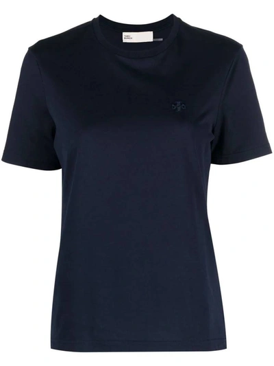 Shop Tory Burch T-shirts And Polos In Tory Navy