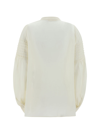 Shop Chloé Blousa Shirt In White