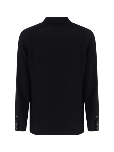 Shop Giorgio Armani Shirt In Black Beauty