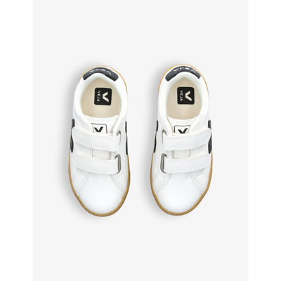 Veja Esplar Leather Sneakers In White/blk