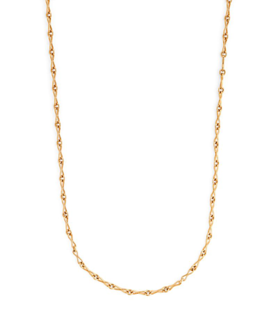 Shop Azlee Small Yellow Gold Circle Link Chain Necklace