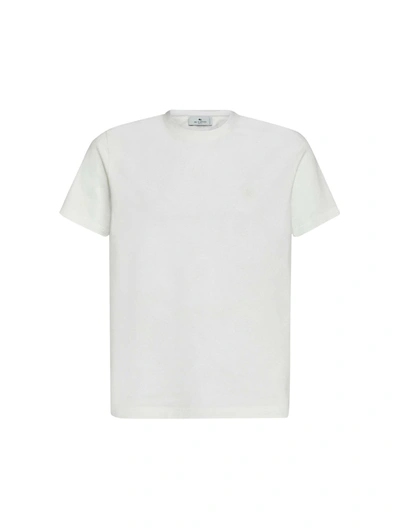 Shop Etro Paisley-print Cotton T-shirt In White
