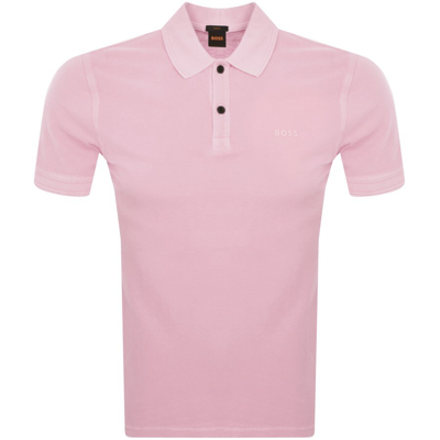 Shop Boss Casual Boss Prime Polo T Shirt Pink