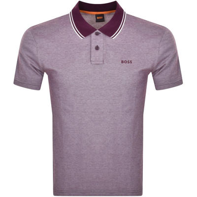 Shop Boss Casual Boss Pe Oxford New Polo T Shirt Purple