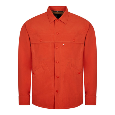 Shop Moncler Nax Overshirt In Orange