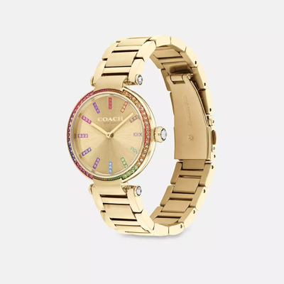Shop Coach Cary Watch, 34mm In Gold