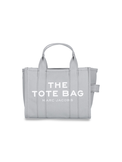 Shop Marc Jacobs 'the Mini Tote' Bag In Gray