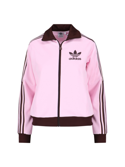 Shop Adidas Originals 'beckenbauer' Sweatshirt In Pink
