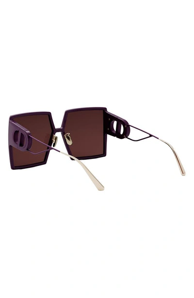 Shop Dior 30montaigne Su 58mm Geometric Sunglasses In Shiny Bordeaux / Bordeaux