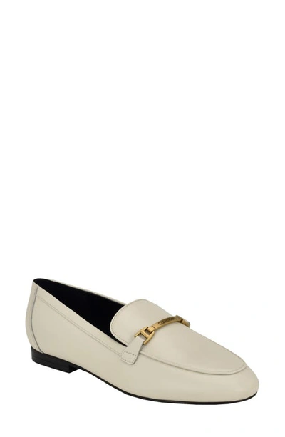 Shop Calvin Klein Sommiya Bit Loafer In Ivory