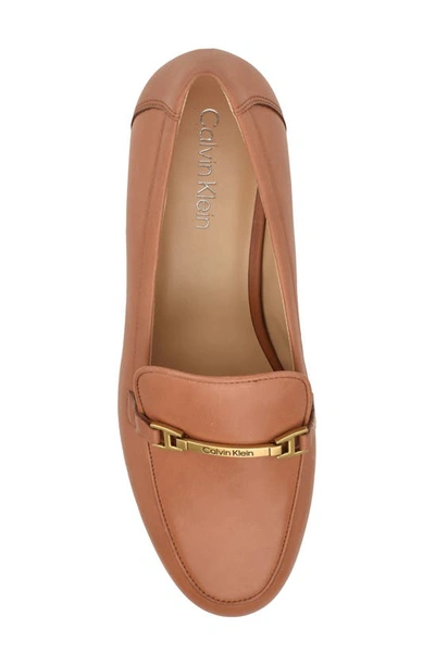 Shop Calvin Klein Sommiya Bit Loafer In Brown