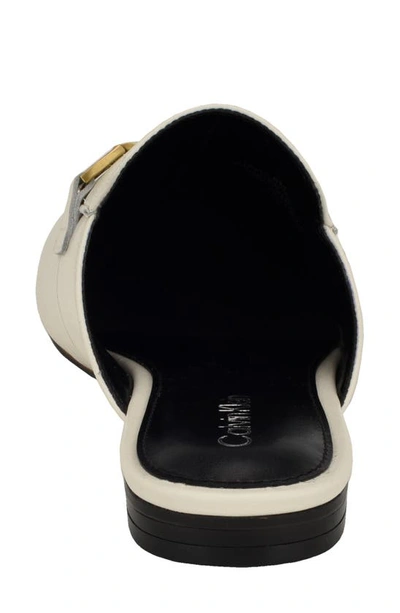 Calvin Klein Sidoll Mule In Ivory