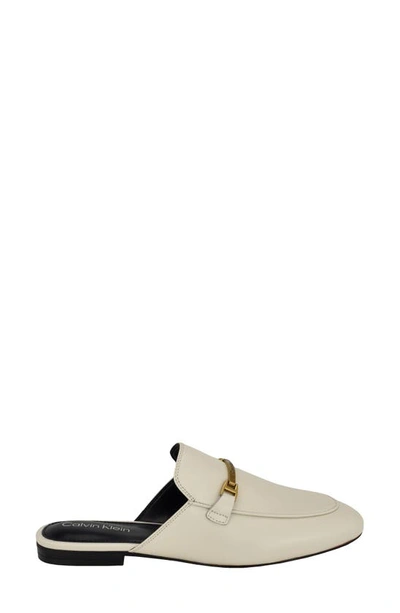 Shop Calvin Klein Sidoll Mule In Ivory