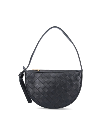 Shop Bottega Veneta 'sunrise' Mini Bag In Black  