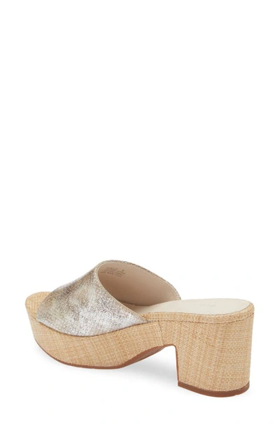 Chocolat Blu Giselle Platform Sandal In Tan Embossed Snake