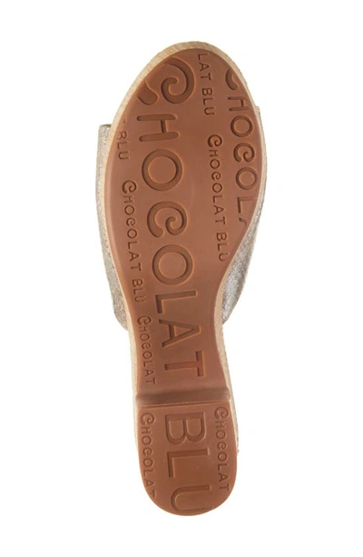 Shop Chocolat Blu Giselle Platform Sandal In Tan Embossed Snake