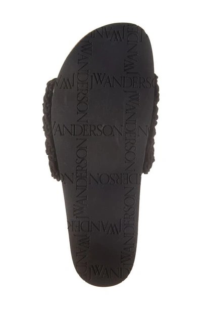 Shop Jw Anderson Popcorn Slide Sandal In Black