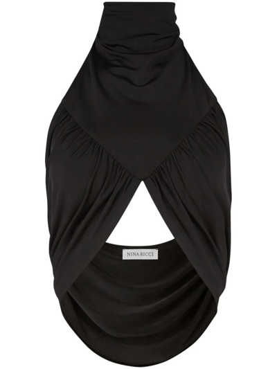 Shop Nina Ricci Backless Top In Black  