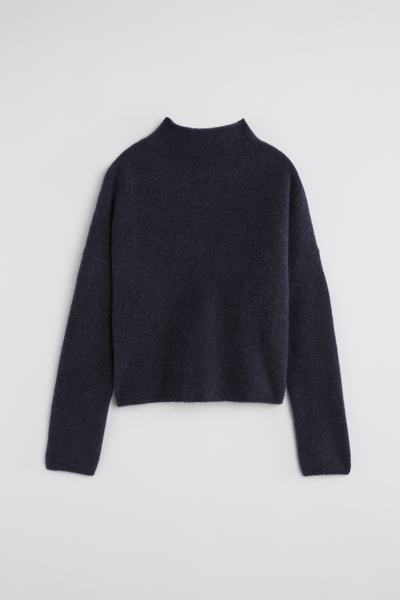 Shop Filippa K Mika Yak Funnelneck Sweater In Blue