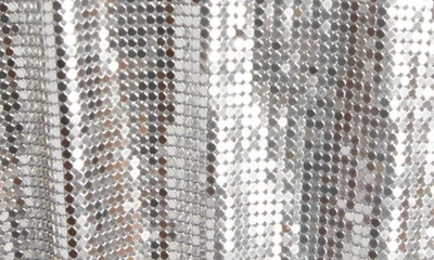 Rabanne Silver Chainmail Bomber Jacket
