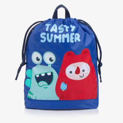 Shop Mayoral Boys Blue Monster Backpack (34cm)